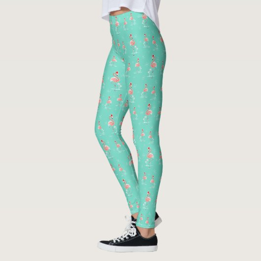 Christmas Flamingo Multi Leggings (Links)