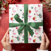 Christmas Flamingo Party | Urlaub Geschenkpapier