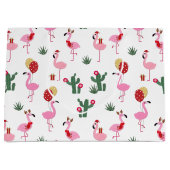 Christmas Flamingo Party | Urlaub Große Geschenktüte (Vorderseite)