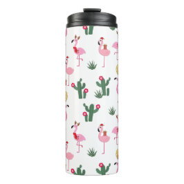 Christmas Flamingo Party | Urlaub Thermosbecher