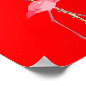 Christmas Flamingo Poster (Ecke)
