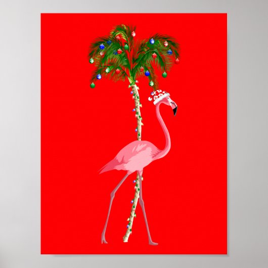 Christmas Flamingo Poster (Vorne)