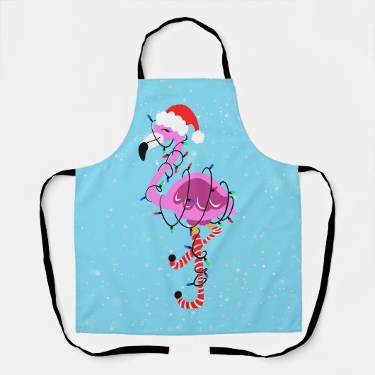 Christmas Flamingo Schürze (Vorderseite)