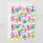 Christmas Flamingo Side Multi-Back-Einladung Einladung (Rückseite)