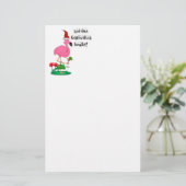 Christmas Flamingo Stationary Briefpapier (Stehend Vorderseite)
