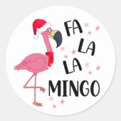 Christmas Flamingo Sticker (Vorderseite)