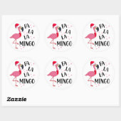 Christmas Flamingo Sticker (Blatt)