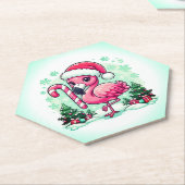 Christmas Flamingo Sublimation-10424 Untersetzer (angewinkelt)