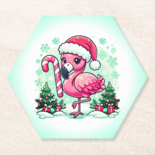 Christmas Flamingo Sublimation-10424 Untersetzer