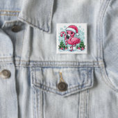 Christmas Flamingo Sublimation Button (Beispiel)