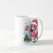 Christmas Flamingo Sublimation Kaffeetasse (VorderseiteRechts)