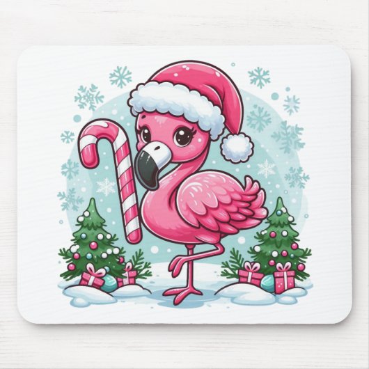Christmas Flamingo Sublimation Mousepad (Vorne)