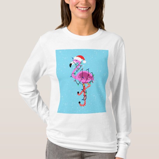 Christmas Flamingo T-Shirt (Vorderseite)