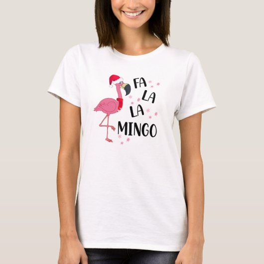 Christmas Flamingo T - Shirt (Vorderseite)