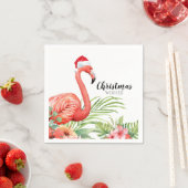 Christmas Flamingo | Weihnachtswünsche | Papier Serviette (Beispiel)