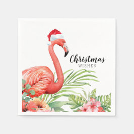 Christmas Flamingo | Weihnachtswünsche | Papier Serviette