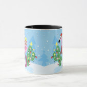 Christmas Flamingo with Cactus Tasse (Zentrum)