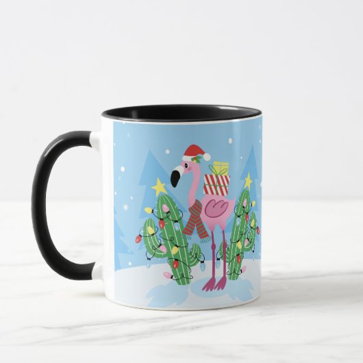 Christmas Flamingo with Cactus Tasse (Links)