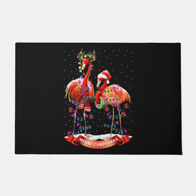 Christmas Flamingos Classic Fußmatte (Vorderseite)