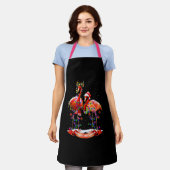 Christmas Flamingos Classic Schürze (Getragen)