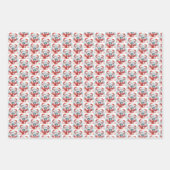 Christmas Flamingos Geschenkpapier Set (Vorderseite 3)