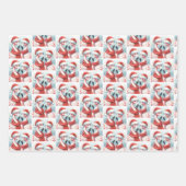 Christmas Flamingos Geschenkpapier Set (Vorderseite)