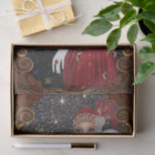 Christmas Flapper Girl Star-Drenched Night Sky Seidenpapier (Geschenk)
