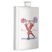 Christmas Flask Bodybuilder Santa with Ohrts Fun Flachmann (Rechts)