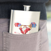 Christmas Flask Bodybuilder Santa with Ohrts Fun Flachmann (Beispiel)