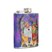 Christmas Flask Couple Gnomes Gift Flachmann (Rechts)