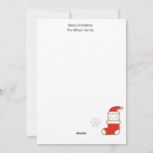 Christmas Flat Holiday Card Feiertagskarte (Rückseite)