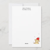 Christmas Flat Holiday Card Feiertagskarte (Rückseite)