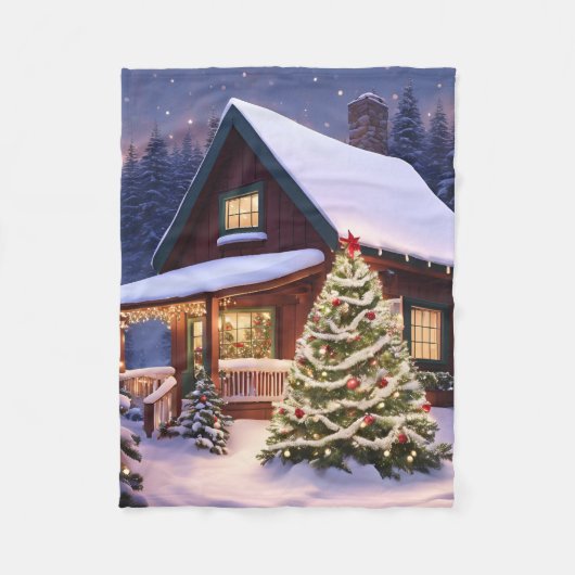 Christmas Fleece Blanket (Vorderseite)
