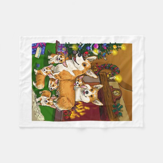 Christmas Fleece Blanket (Vorderseite (Horizontal))