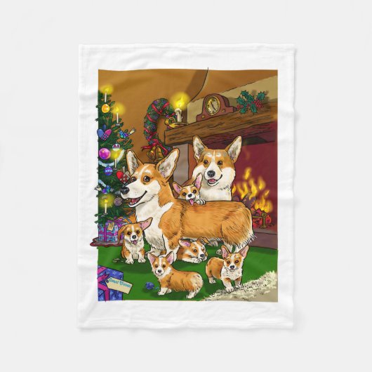 Christmas Fleece Blanket (Vorderseite)