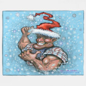 Christmas Fleece Blanket (Vorderseite (Horizontal))