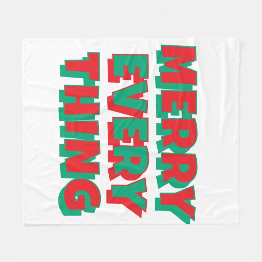 Christmas Fleece Blanket (Vorderseite (Horizontal))