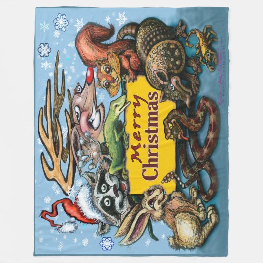 Christmas Fleece Blanket (Vorderseite)