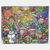 Christmas Fleece Blanket (Vorderseite (Horizontal))
