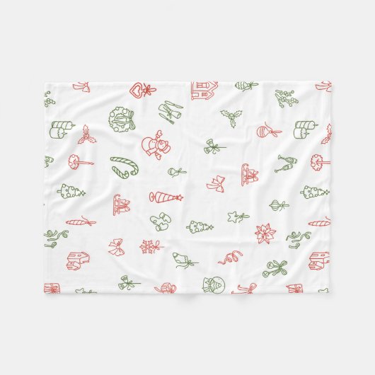 Christmas Fleece Blanket – Cozy Holiday Throw (Vorderseite (Horizontal))