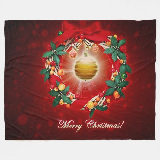 CHRISTMAS FLEECEDECKE (Vorderseite (Horizontal))