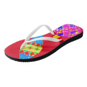 CHRISTMAS FLIP FLOPS KUNST UND DESIGN-ÖKO BADESANDALEN (Schrägansicht)