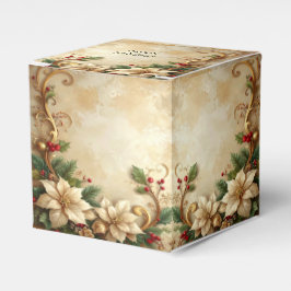Christmas Floral Holiday Favor Box Geschenkschachtel