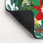 Christmas Floral Leaf Art Mousepad (Ecke)