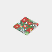 Christmas Floral Leaf Art Post-it Klebezettel (angewinkelt)