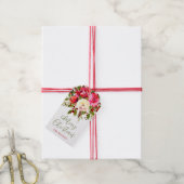Christmas Floral Personalisiert Geschenkanhänger (Mit Garn)