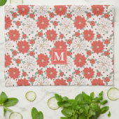 Christmas Floral Poinsettia Holly Custom Geschirrtuch (Gefaltet)