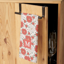 Christmas Floral Poinsettia Holly Custom