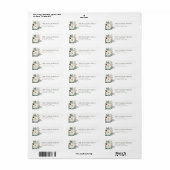 Christmas Floral Return Address Labels (Vorne)