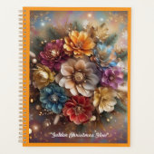 "Christmas Floral Sparkle" Planer (Vorderseite)